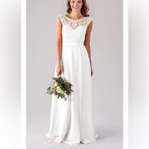 WEDDING White Embroidered Top Maxi Dress Size XL NWOT